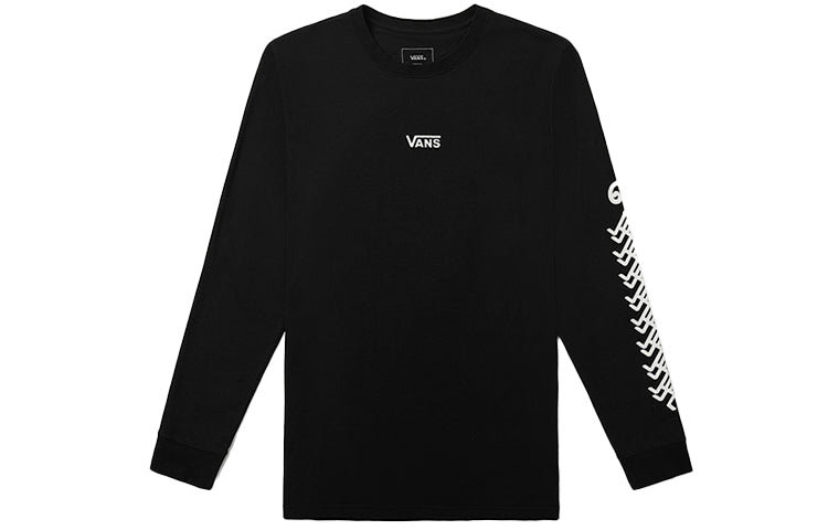 Vans OtwWhang Od Alphabet Printing Long Sleeves Couple Style Black VN0A4RAWBLK1