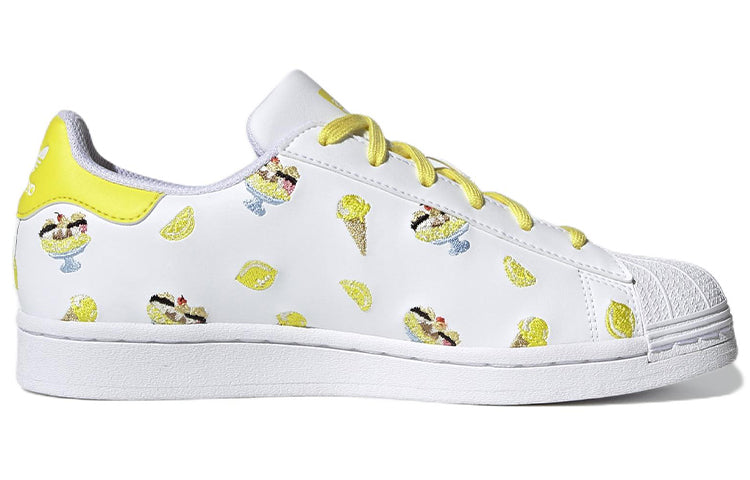 (WMNS) adidas Originals Superstar 'White Yellow' H05672