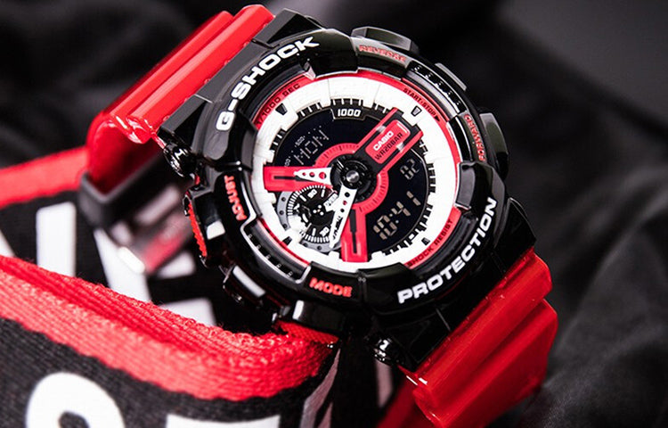 CASIO G-Shock Analog-Digital 'Black Red' GA-110RB-1A