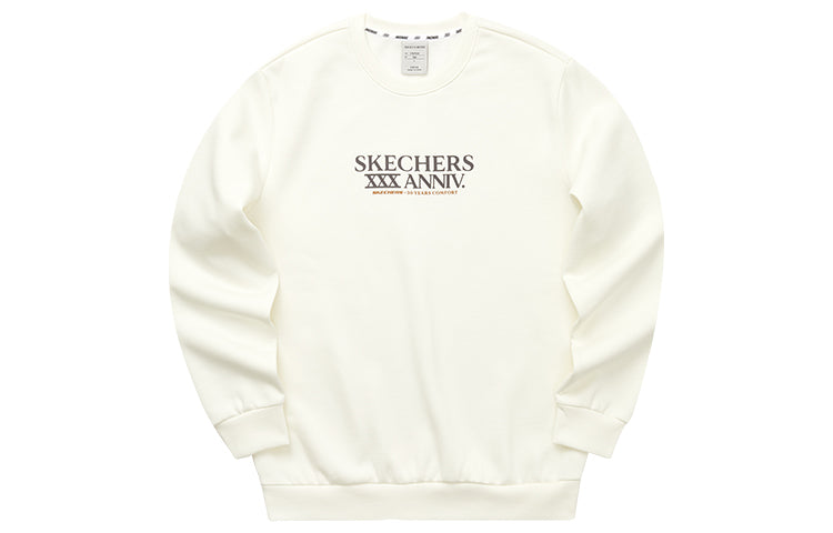 Skechers Graphic Crew Sweater 'White Black Grey' L122U270