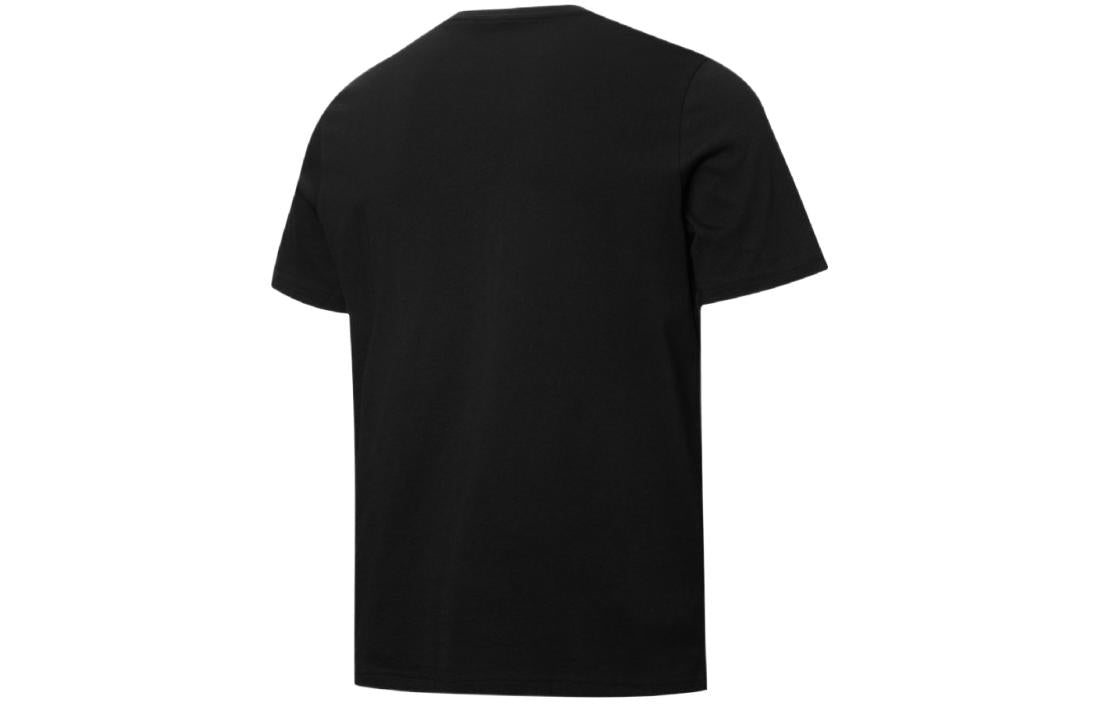 PUMA Metallic Graphic Tee Logo Printing Round Neck Pullover Short Sleeve Black 847663-01