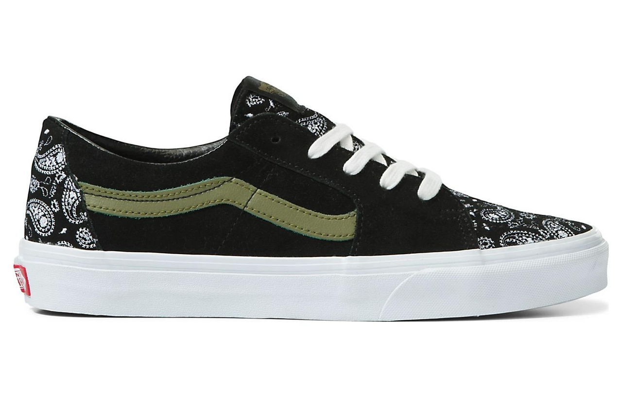 Vans Sk8-Low 'Paisley Suede Black Green' VN0A5KXDBLK