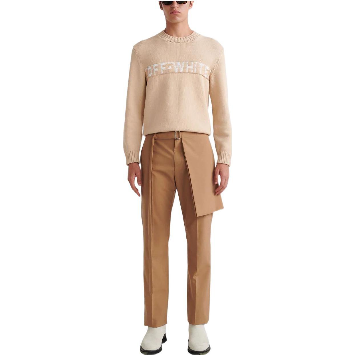 Men's Off-White FW22 Suit Casual Pants/Trousers Brown OMCA219S22FAB0016200