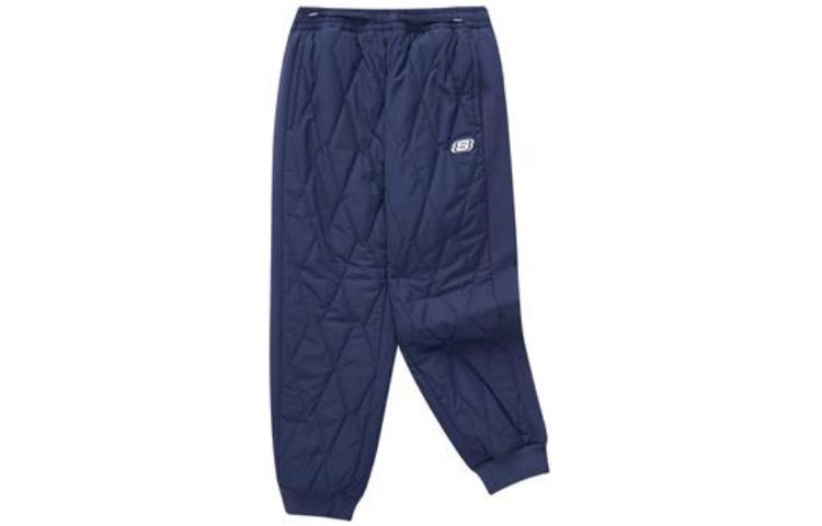 (GS) Skechers Letter Printed Woven Drawstring Pants 'Black Navy' L422K085