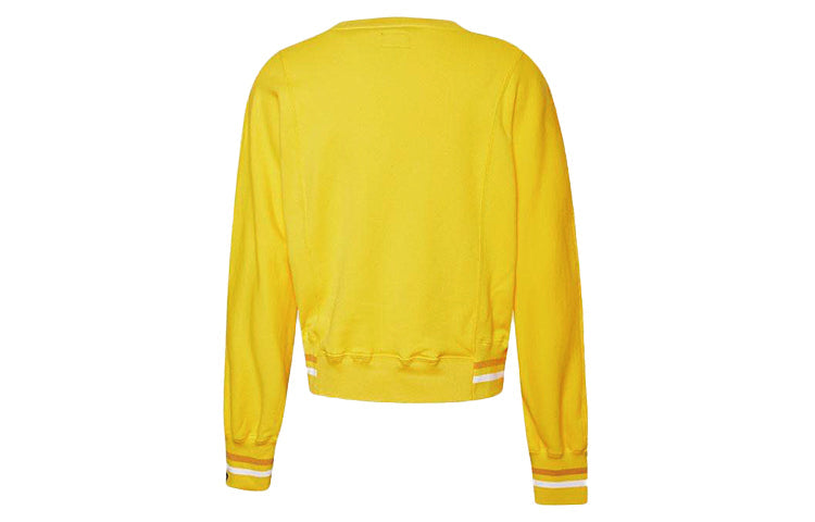(WMNS) Converse Stripe Breathable Pullover Yellow 10020727-A01