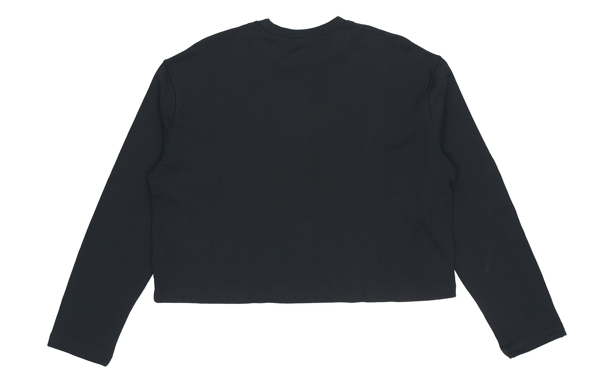 (WMNS) adidas Premium Logo Crew Sweatshirt 'Black' FM2623