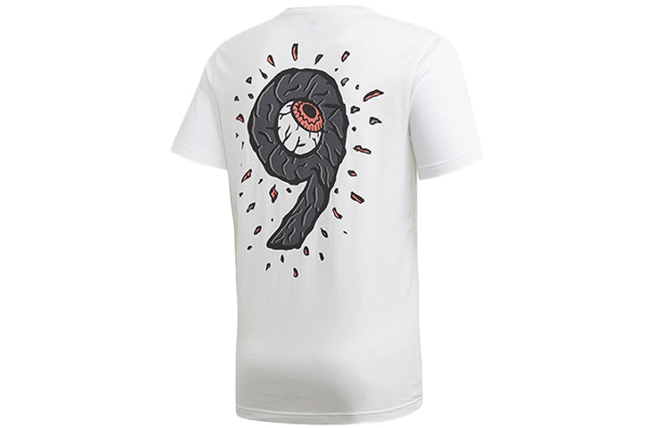 adidas Soccer/Football Sports Round Neck Short Sleeve White FJ4571