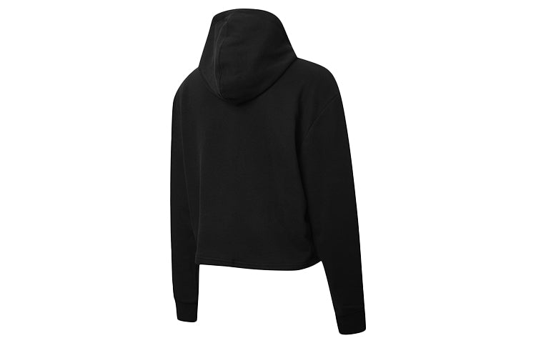 (WMNS) PUMA Metallic Logo Hoodie 'Black Gold' 586356-01