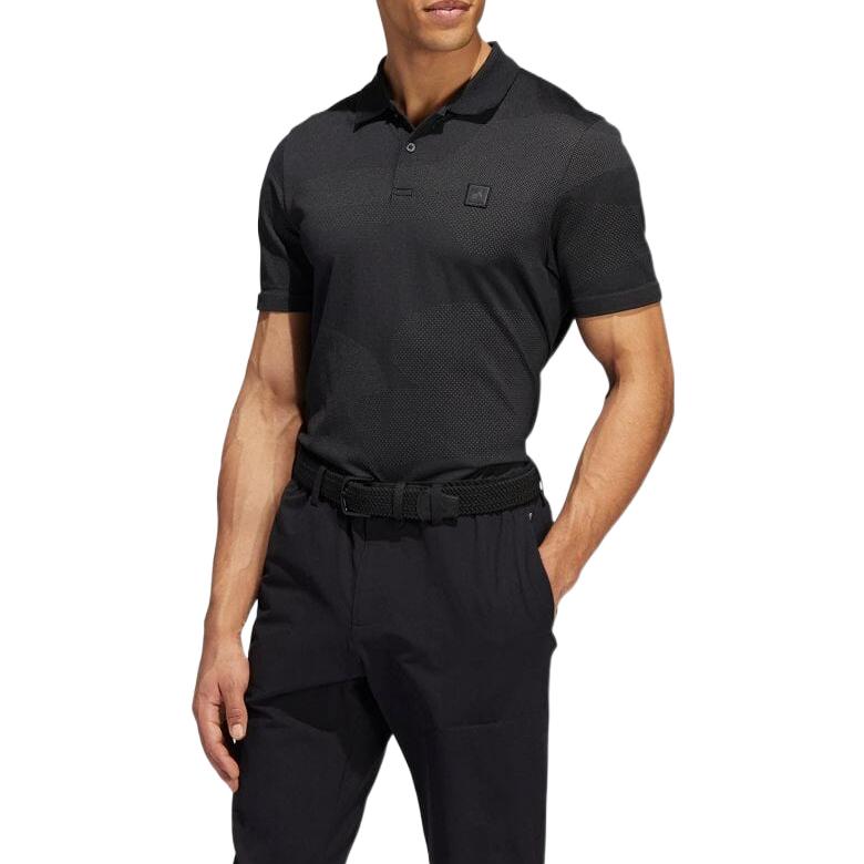adidas Golf Side  Short Sleeve  Shirt Men's Black HS9445