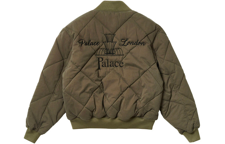 PALACE London Diamond With Down Feather Jacket Unisex Green P19JK163