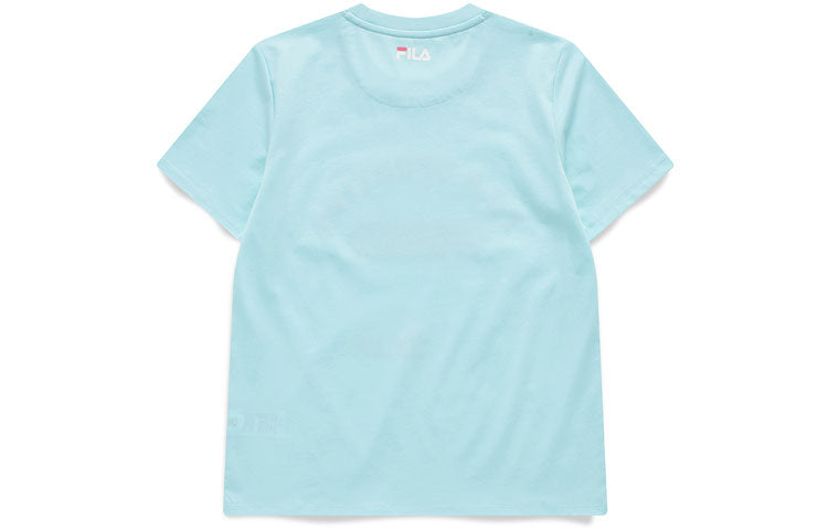 (WMNS) Fila Printing Casual Round Neck Short Sleeve Pink Green T11W122104F-TQ
