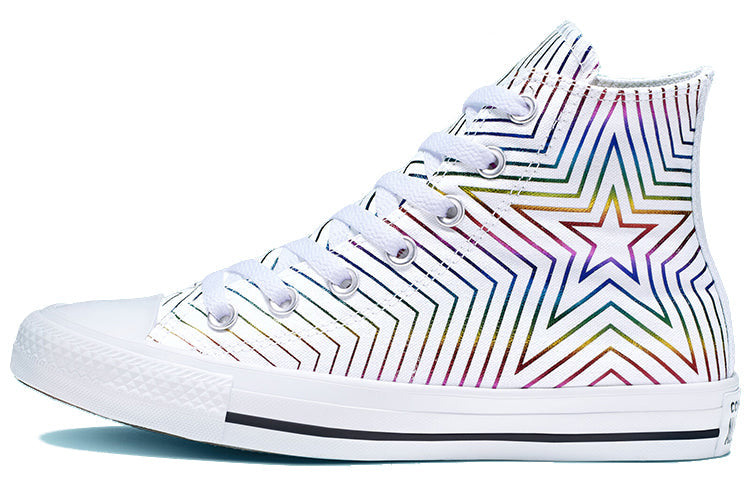 (WMNS) Converse Chuck Taylor All Star High 'Rainbow Metallic Star' 565396F