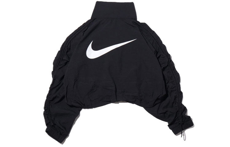 (WMNS) Nike Swoosh Woven Jacket 'Navy White' CJ3774-010