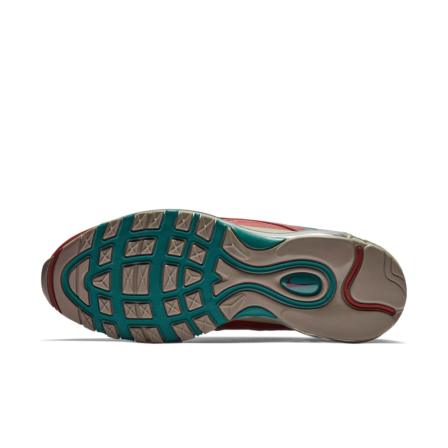 Nike Air Max 97 'Light Taupe Geode Teal Team Red' AQ4126-202
