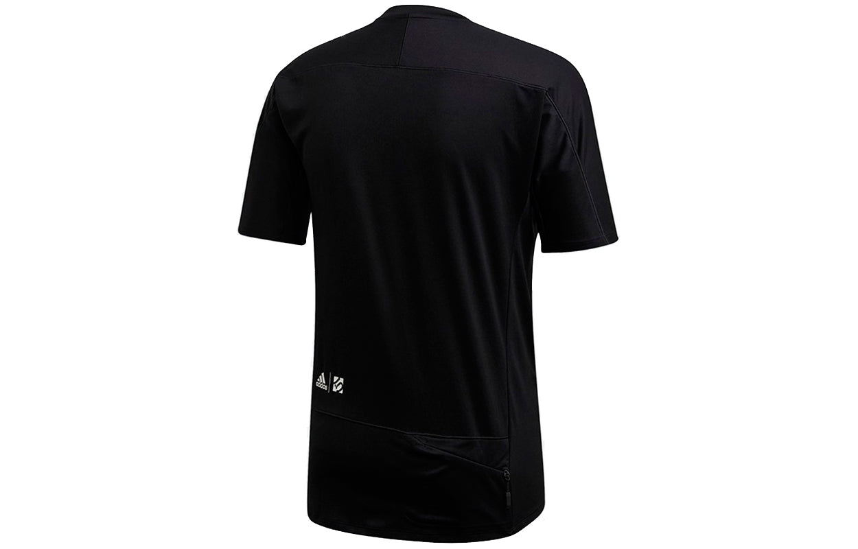 adidas Outdoor Sports Printing Round Neck Short Sleeve Black FI2422