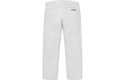 Supreme SS19 Arc Logo Chino Pant White Casual Long Pants SUP-SS19-520