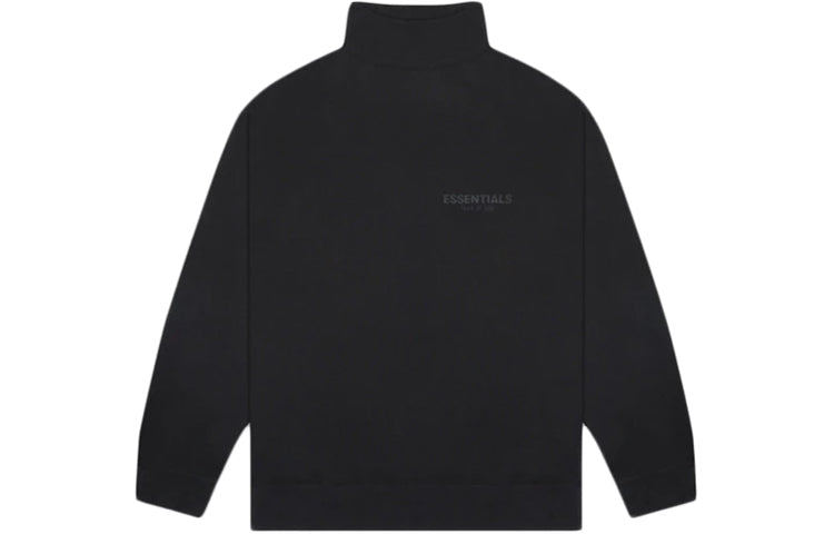 Fear of God Essentials SS20 Black Mock Neck Sweatshirt FOG-SS20-269