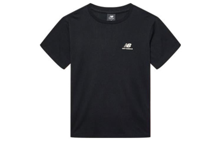 New Balance Logo Graphic T-Shirt Asia Sizing 'Black White' AMT22367-BK