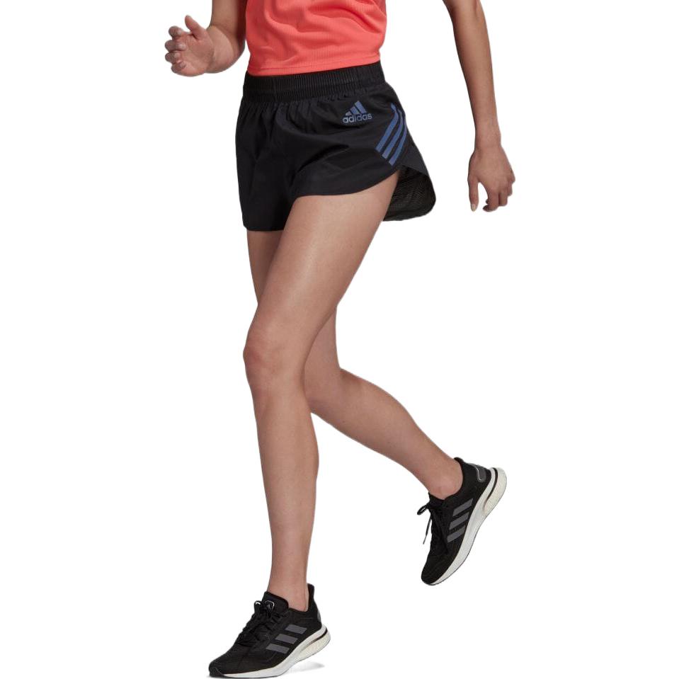 (WMNS) adidas Adizero Running Split Shorts Asia Sizing 'Black Blue' HC7985
