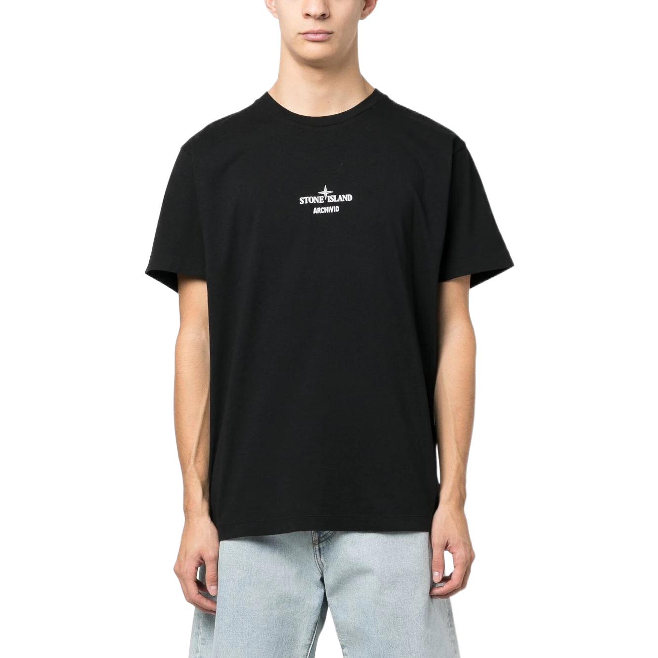 STONE ISLAND SArchivio Project T-shirt 'Black' 78152NS91-V0029