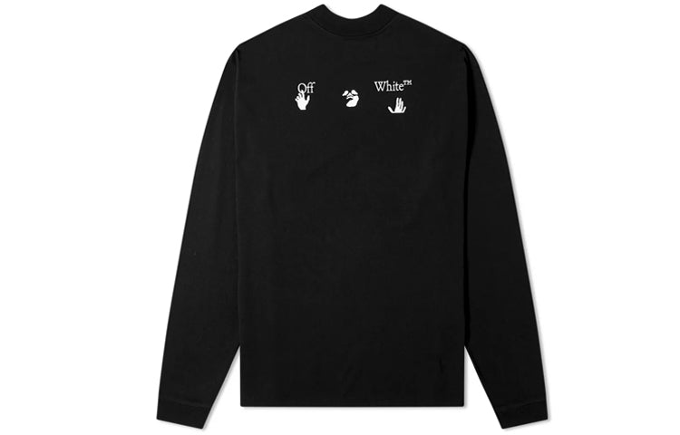 Off-White Crew Neck Street Style Long Sleeves Oversized OMAB032E20JER0051001