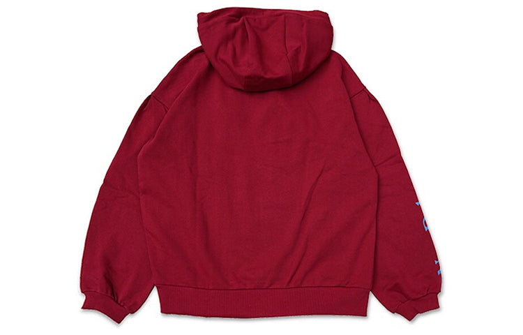 (WMNS) New Balance Hoodie Asia Sizing 'Red' NC933032-BUR