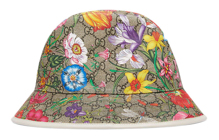 Gucci GG Flora Pattern Fedora Hat 'Beige' 603988-4HI89-8477