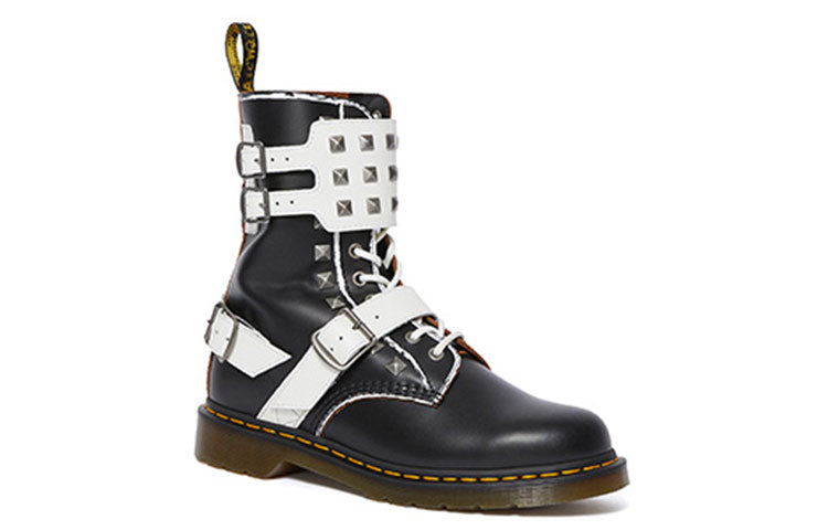 Dr. Martens Punk 10 Boots Black/White 25171009