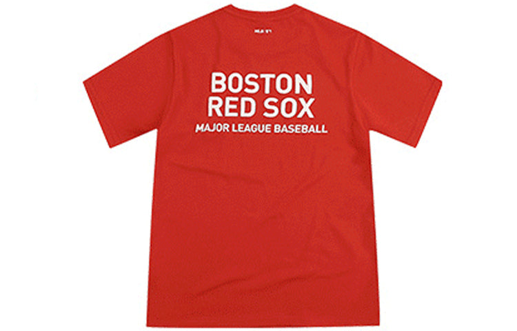 MLB Basic Small Label Embroidered Sports Round Neck Unisex Red 31TS21931-43R