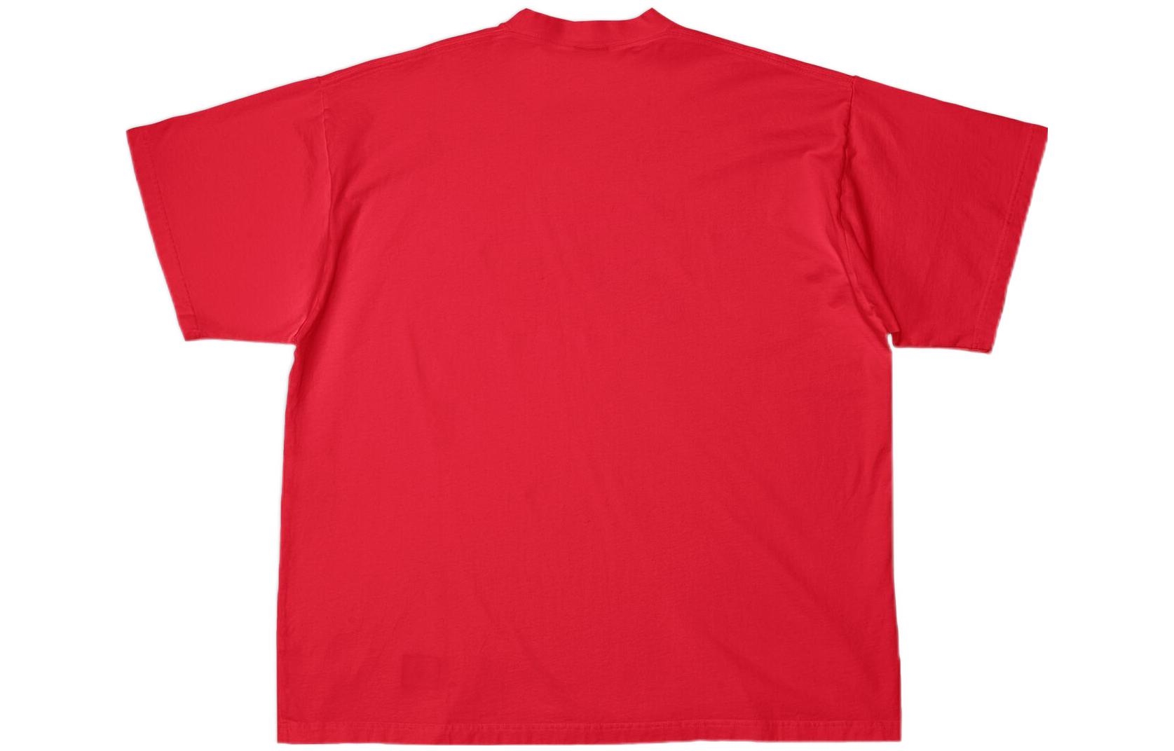 Balenciaga x adidas Oversized T-Shirt 'Red' 712398TNVA66278