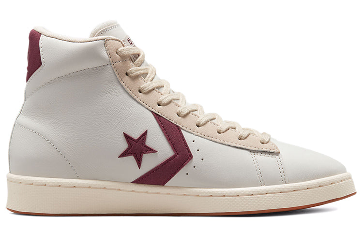 Converse Pro Leather High 'White Deep Bordeaux' 171606C
