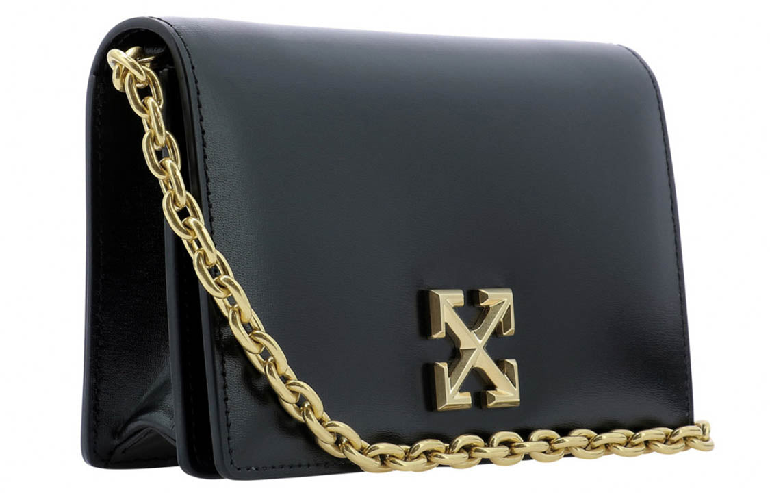(WMNS) Off-White Twist Jitney 0.5 Shoulder Bag 'Black' OWNA104R21LEA0021000