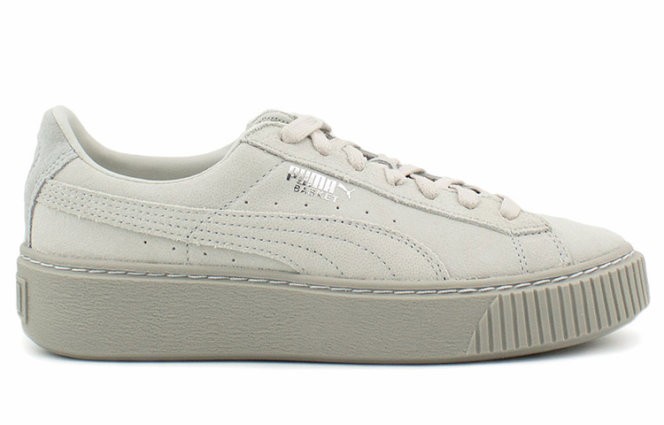 (WMNS) PUMA Basket Platform Reset 'Grey' 363313-01
