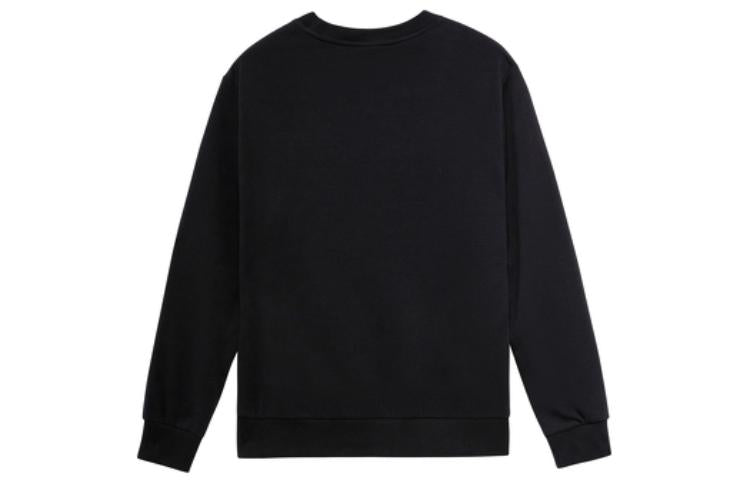 New Balance Logo Print Casual Sweatshirt Asia Sizing 'Black White' AMT23350-BK