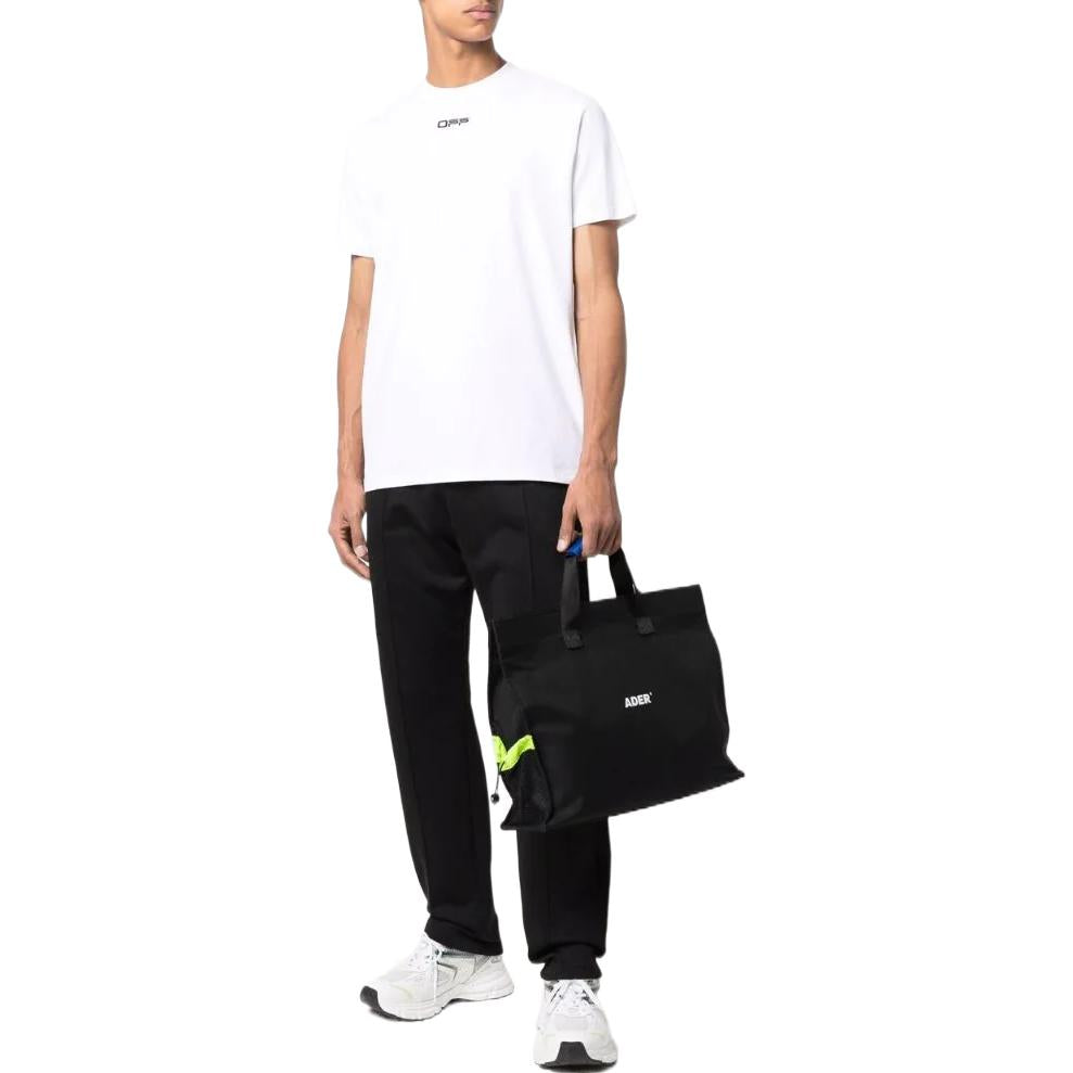 Men's Off-White SS22 Solid Color Logo Printing Round Neck Short Sleeve Version White T-Shirt OMVA026C99FAB00101100110