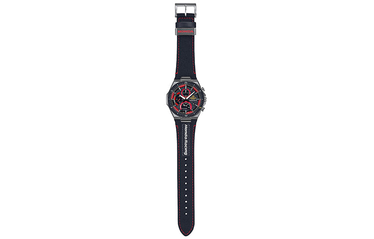 CASIO EDIFICE Leisure Waterproof /Red Solar Powered Mens Black Analog EFS-560HR-1APR
