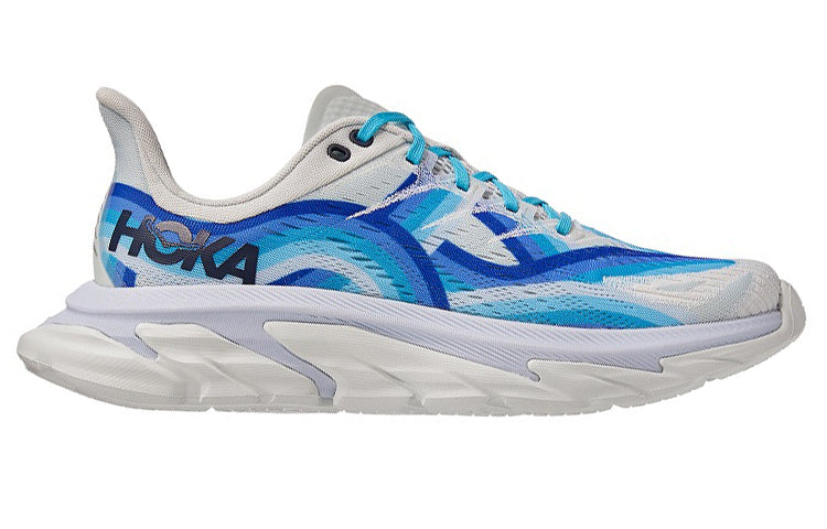 HOKA ONE ONE Clifton Edge Geometric 'White Dazzling Blue' 1122570-DBBF
