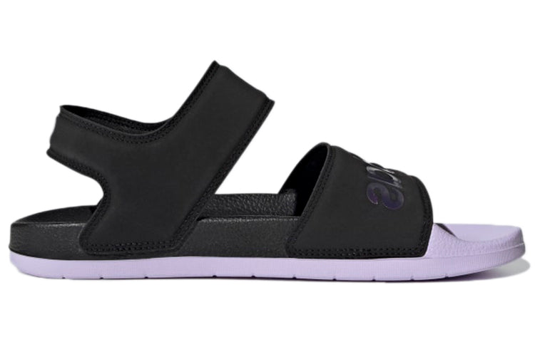 adidas Adilette Sandal Cozy Breathable Black Purple Unisex Sandals 'Black Purple' GZ5330