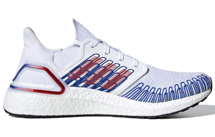 adidas Ultraboost 20 'White Scarlet Royal Blue' EG0712