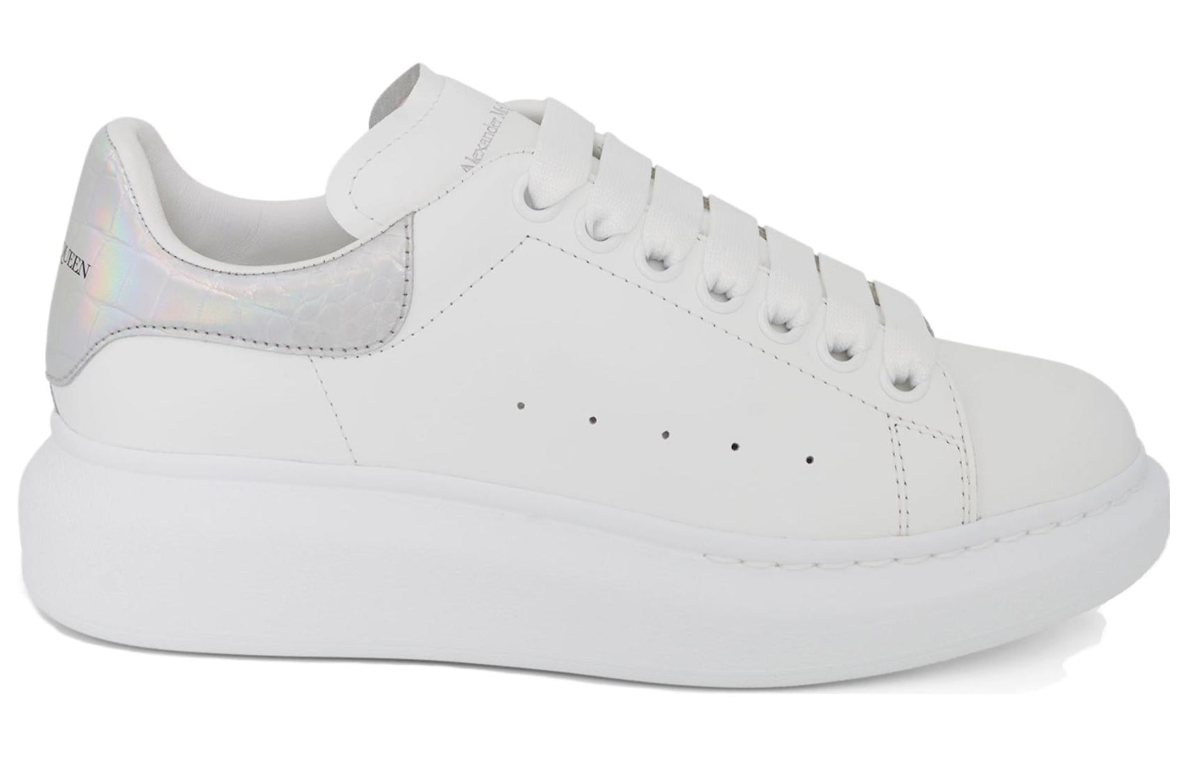 (WMNS) Alexander McQueen Oversized Sneaker 'Silver' 553770WIB9V9637