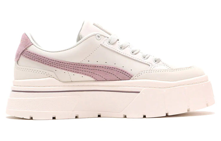 (WMNS) PUMA Mayze Stack Premium 'Whisper White Lilac' 384421-01