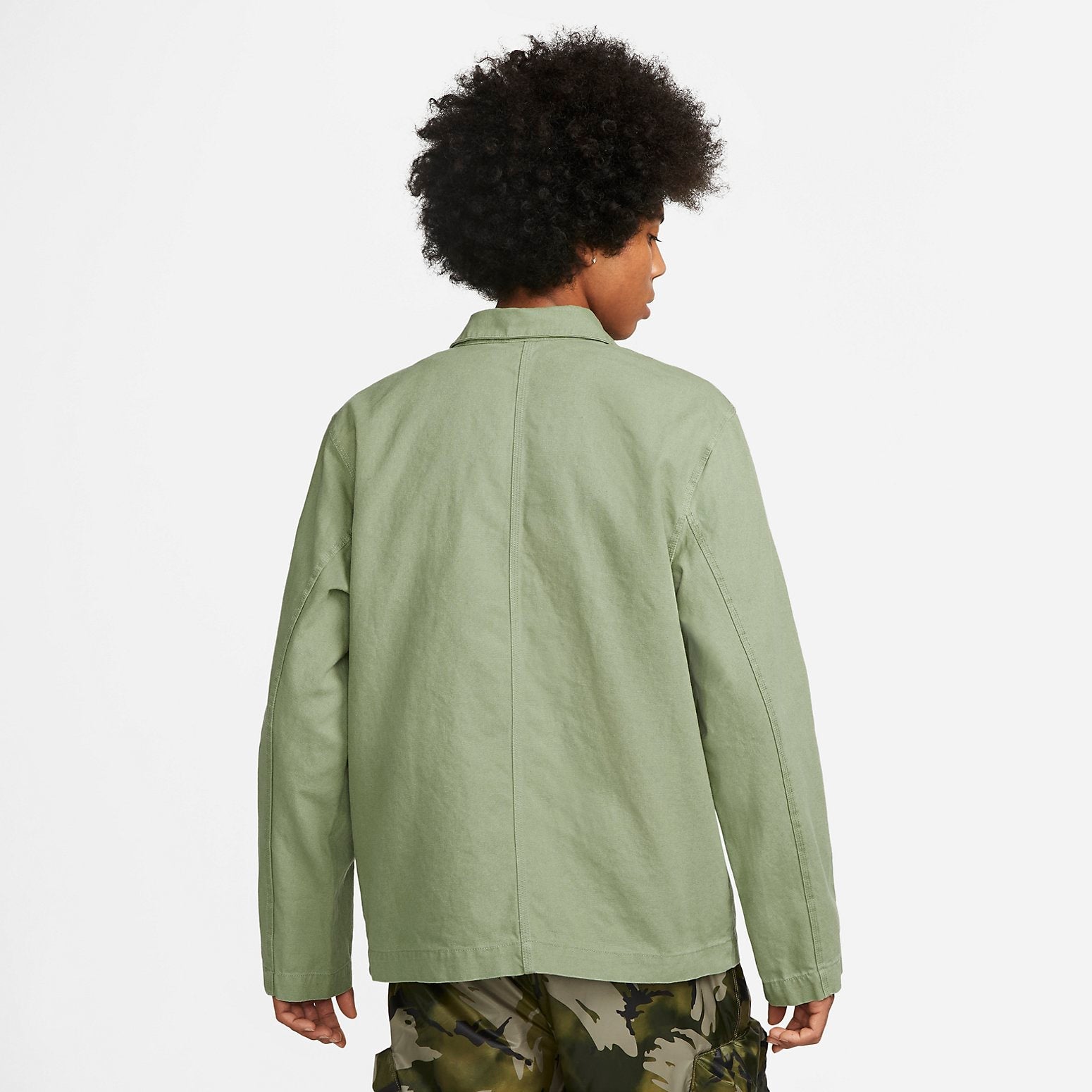 Nike Life Unlined Chore Coat Heavyweight Cotton Jacket 'Green' DQ5185-386