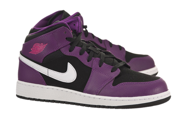 (GS) Air Jordan 1 Mid 'Bright Grape' 555112-028