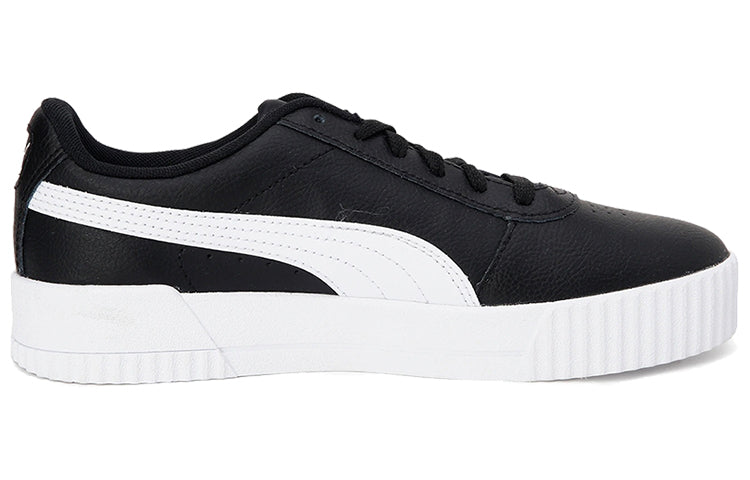 (WMNS) PUMA Carina Leather 'Black White' 370325-16