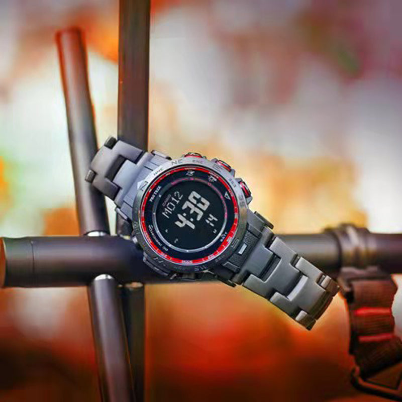 CASIO Solar Powered Sports Mens BlackRed Digital PRW-30YT-1PR
