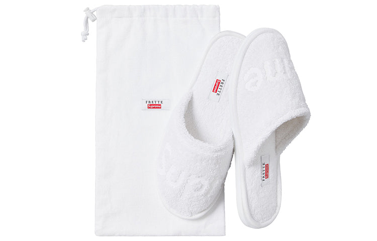 Supreme SS19 x Frette Slippers 'White' SUP-SS19-10439