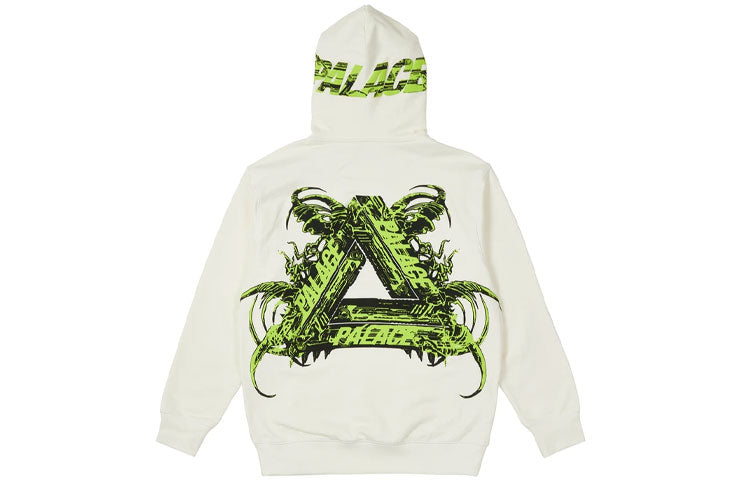 PALACE Tri-me Hood White Green Triangle Print White P20CS161