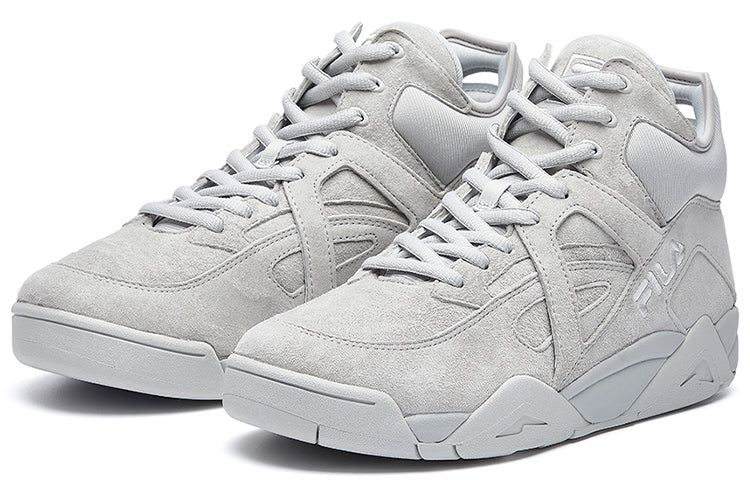 FILA Cage High Top Basketball Shoes Gray F12M031229FGY