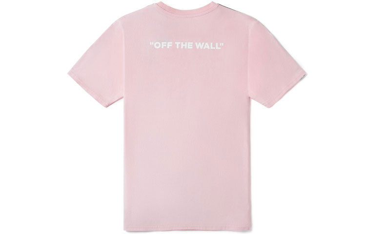 (WMNS) Vans Alphabet Printing Side Short Sleeve Pink VN0A4MN2P8A