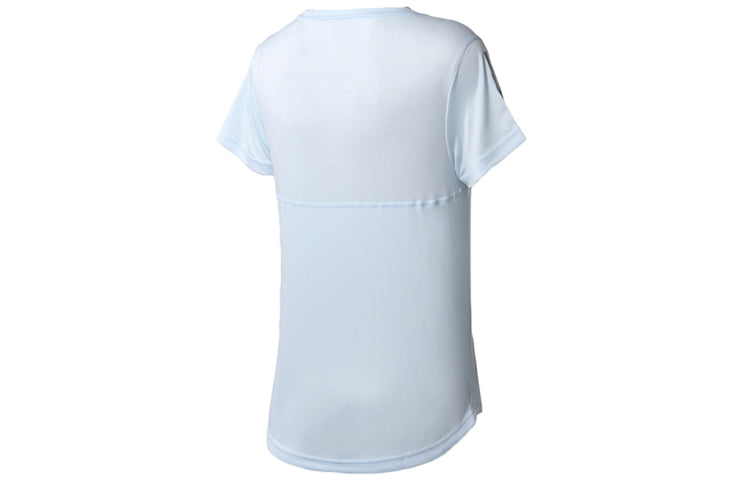 (WMNS) adidas Own The Run Tee Reflective Printing Short Sleeve Blue FQ7250